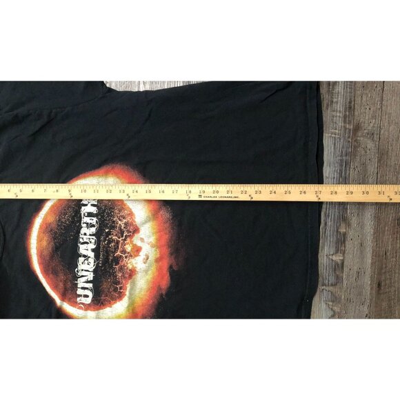 Unearth Mens XL Extenction(s) Heavy Metal Band Tee T Shirt Black - Picture 5 of 5